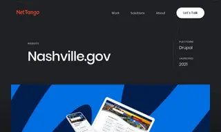 Preview of the Nashville.gov Case Study