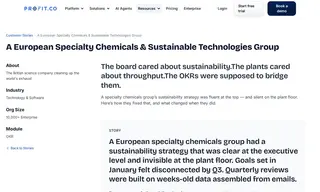Preview of the European Specialty Chemicals & Sustainable Technologies Group Case Study