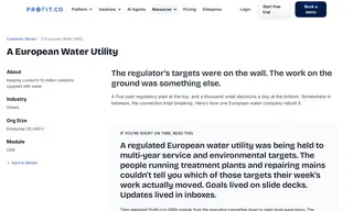 Preview of the European Water Utility (London) Case Study