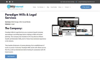 Preview of the Paradigm Wills and Legal Services Case Study