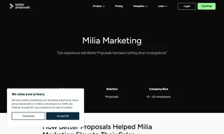 Preview of the Milia Marketing Case Study