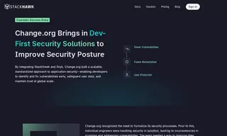 Preview of the Change.org Case Study