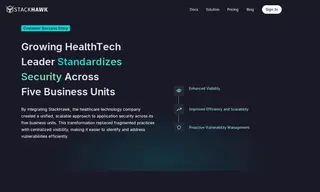 Preview of the HealthTech Company Case Study
