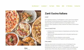 Preview of the Zanti Cucina Italiana Case Study