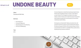 Preview of the Undone Beauty Case Study