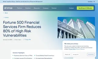 Preview of the Fortune 500 Financial Services Firm Case Study