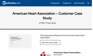 Preview of the American Heart Association Case Study