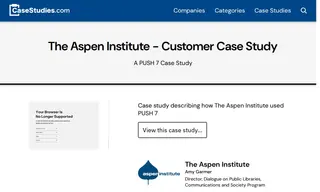 Preview of the The Aspen Institute Case Study