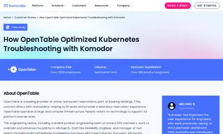 Preview of the OpenTable Case Study