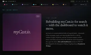 Preview of the myCast.io Case Study