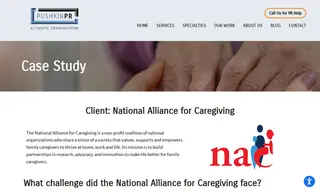 Preview of the National Alliance for Caregiving Case Study