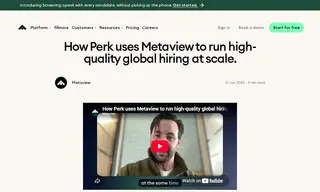 Preview of the Perk Case Study