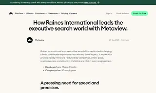 Preview of the Raines International Case Study