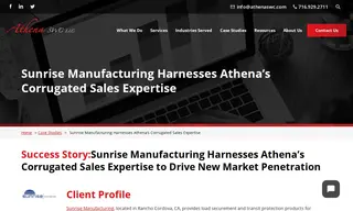 Preview of the Sunrise Manufacturing Case Study