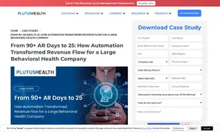 Preview of the Large Behavioral Health Company Case Study