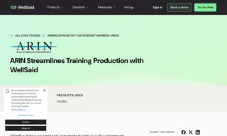Preview of the American Registry for Internet Numbers (arin) Case Study