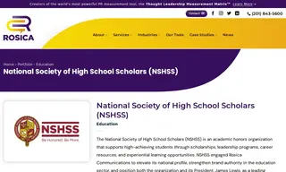 Preview of the National Society of High School Scholars Case Study