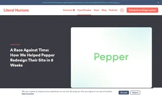 Preview of the Pepper Case Study