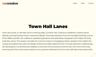 Preview of the Town Hall Lanes Case Study