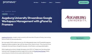 Preview of the Augsburg University Case Study