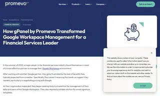 Preview of the Financial Services Leader Case Study
