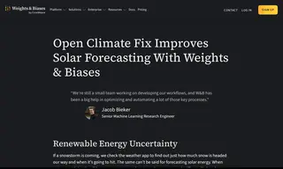 Preview of the Open Climate Fix Case Study
