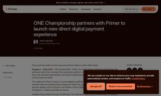 Preview of the ONE Championship™ Case Study