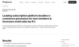 Preview of the Leading Subscription Platform Case Study