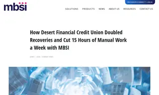 Preview of the Desert Financial Credit Union Case Study