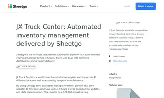 Preview of the JX Truck Center Case Study