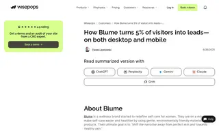 Preview of the Blume Case Study