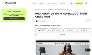 Preview of the Maison Lejaby Case Study