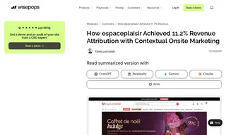Preview of the Espaceplaisir Case Study