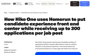 Preview of the Hike One Case Study