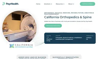 Preview of the California Orthopedics & Spine Case Study