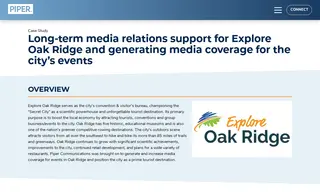 Preview of the Explore Oak Ridge Case Study