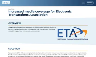 Preview of the Electronic Transactions Association (ETA) Case Study