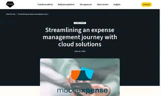 Preview of the MobileXpense Case Study