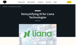 Preview of the Liana Technologies Case Study