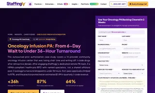 Preview of the 14-provider Community Oncology Infusion Center Case Study
