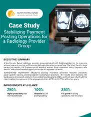 Preview of the New Jersey–based Radiology Provider Group Case Study
