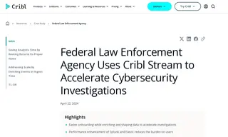 Preview of the US Federal Agencies Case Study