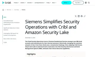 Preview of the Siemens Case Study