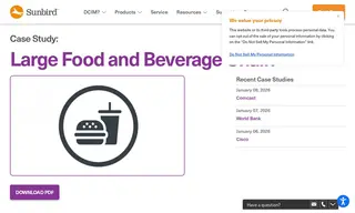 Preview of the Large Food and Beverage Chain Case Study