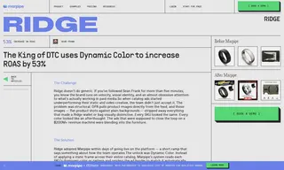 Preview of the Ridge Case Study