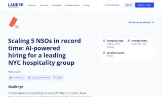 Preview of the Union Square Hospitality Group Case Study
