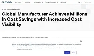 Preview of the Global Manufacturer Case Study
