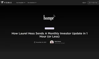 Preview of the Hampr Case Study