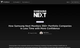 Preview of the Samsung NEXT Case Study