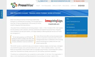 Preview of the IMS Printing & Signs Case Study